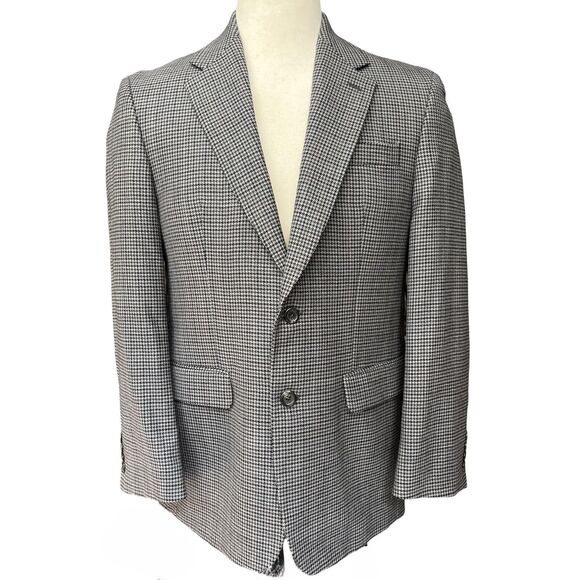 Lauren Ralph Lauren Men's Wool Blazer Gray Herringbone Size 40R - Picture 1 of 11